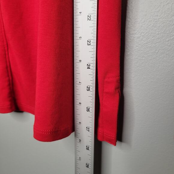 J Jill ‎ Red T Shirt Womens Size L Tall Long Sleeve Pima Cotton Easy Comfy Tee - Picture 11 of 12